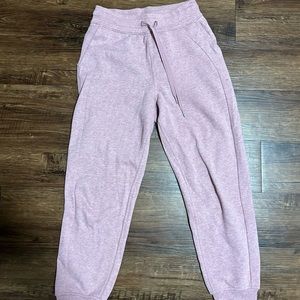 Lululemon Scuba High Rise Joggers Full Length in Heathered Pink Taupe